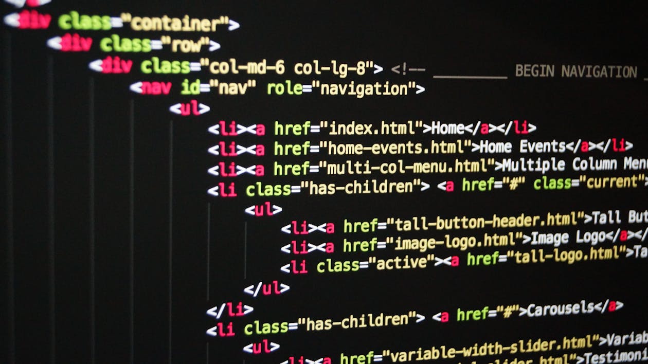 Web application architecture diagram on screen
