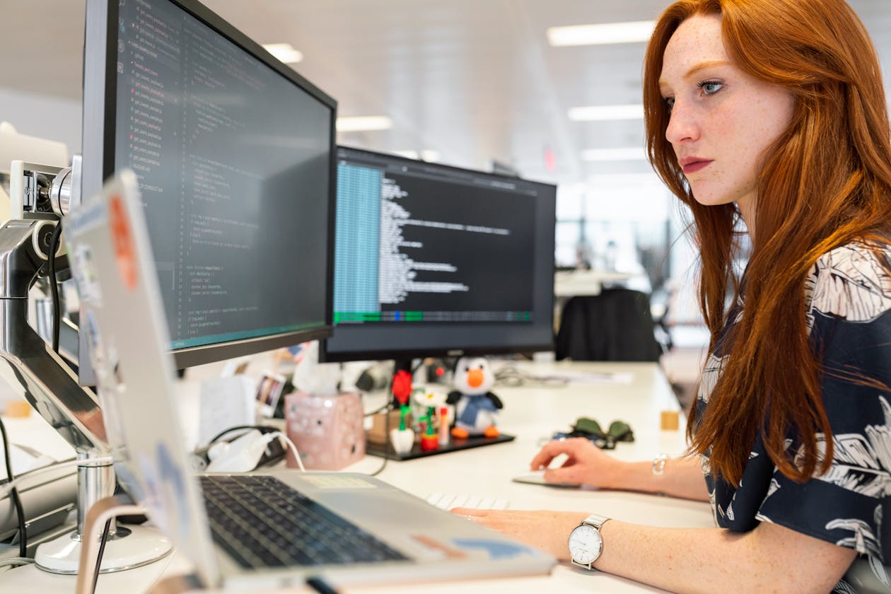 Website vs web application comparison on laptop